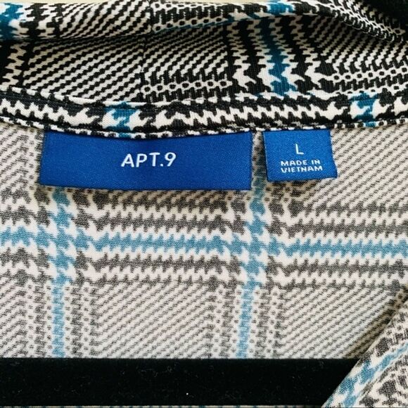 Apt .9 Multicolored Long Sleeves Women's Top Size L - Picture 5 of 8